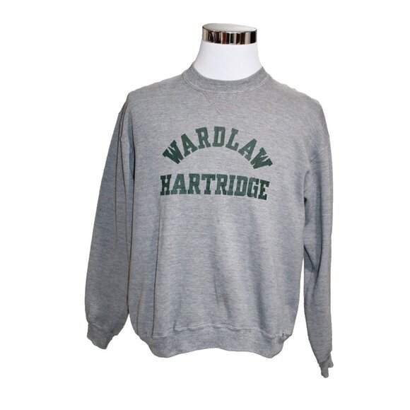 Vintage Russell Sweatshirt Mens XL Gray Wardlaw Hartridge Tri Blend USA 80s - Picture 1 of 6